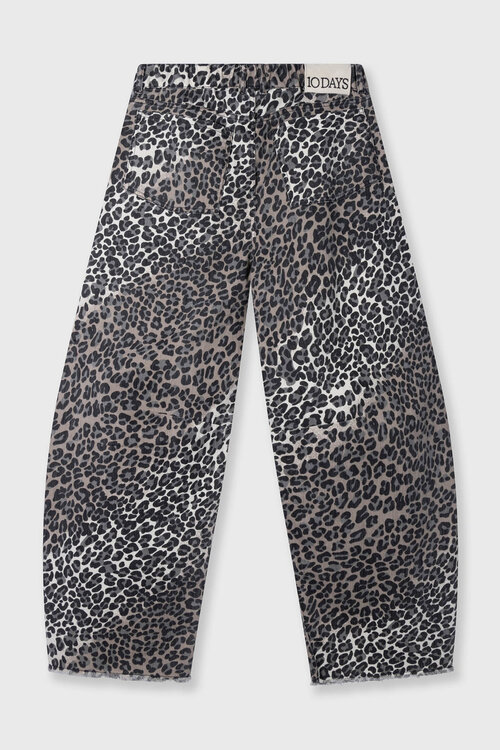 10Days Ecru Westernhosen Leopard