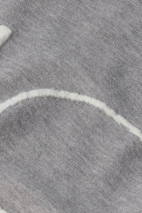 10Days Graue Melee Strickpullover-Logo