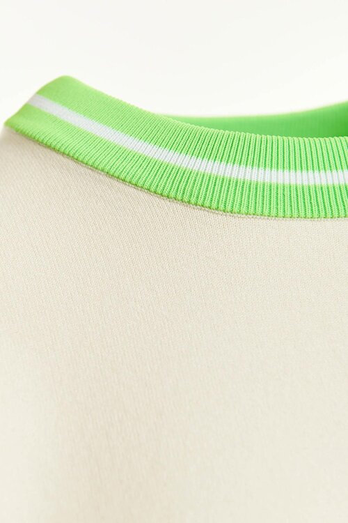 Essentiel Antwerp Off White Kurzarm Pullover