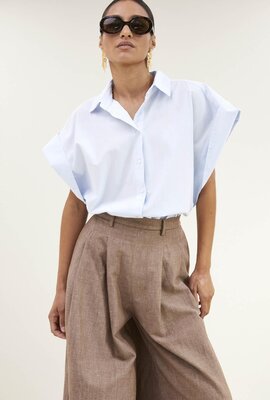 By Bar Hellblaue Pixie Chambray Bluse