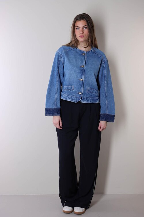 Co'couture Dunkelblaue Amina Hose