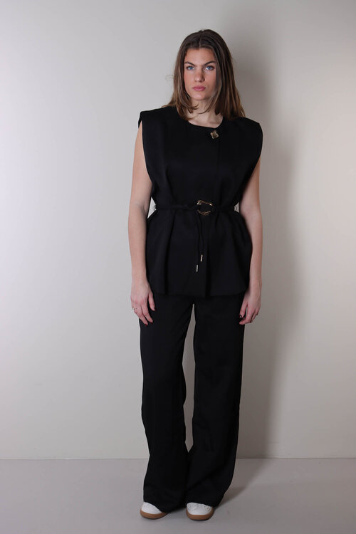 Haute L'Amitie Schwarze X Bluckle Weste