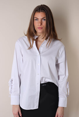 Haute L'Amitie Weißes Alvina Pure Krawattenhemd