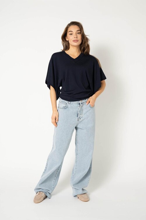 EST'SEVEN Dunkelblauer Pullover