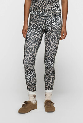 10Days Ecru sportliche Leggings Leopard