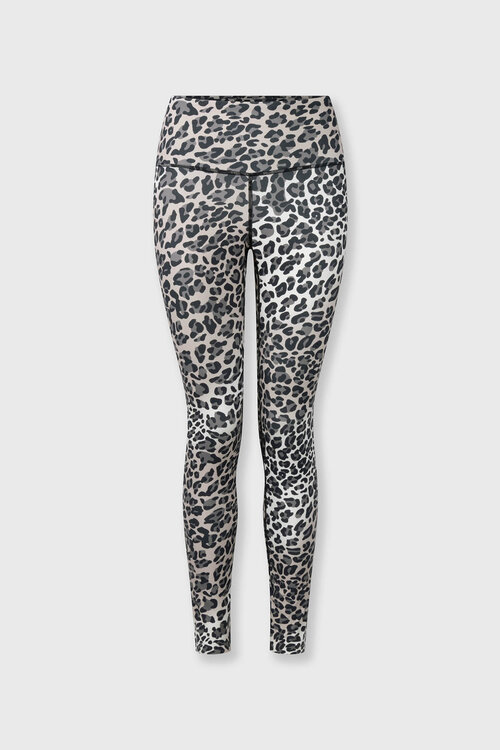 10Days Ecru sportliche Leggings Leopard