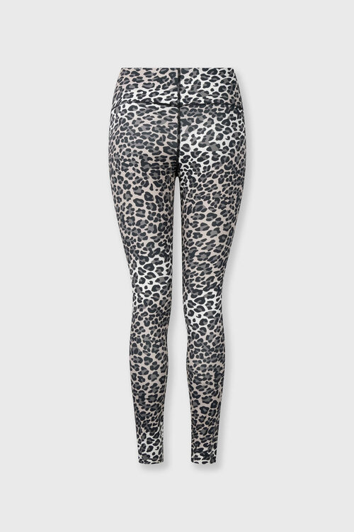 10Days Ecru sportliche Leggings Leopard