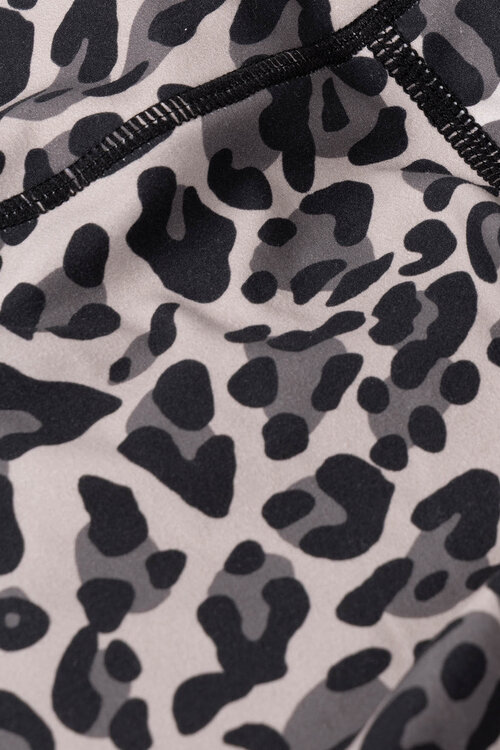 10Days Ecru sportliche Leggings Leopard