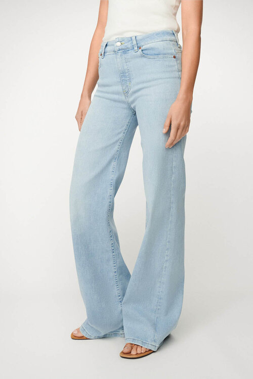 Lois Jeans Hellblaue Palazzo-Jeans mit weitem Bein