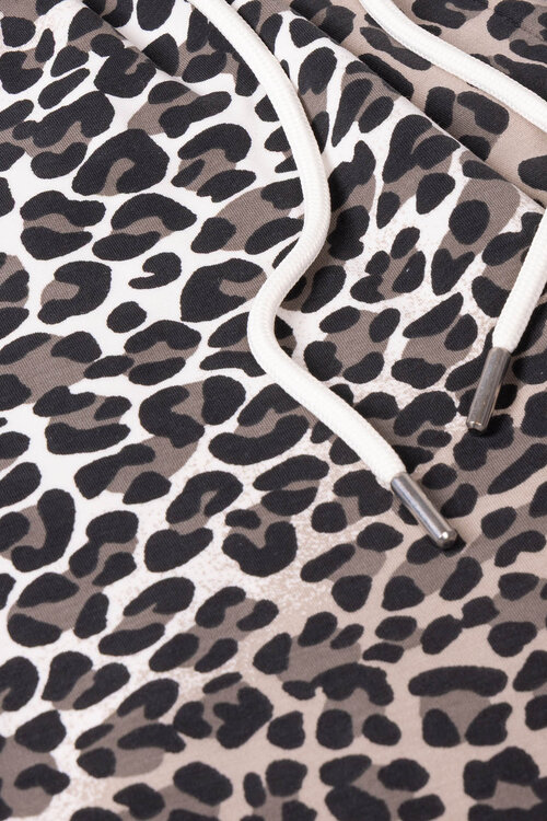 10Days Ecru weiche Scuba-Hose Leopard