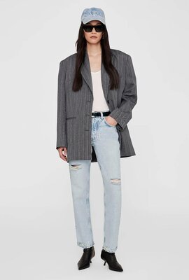 Anine Bing Dunkelblaue Jeremy Baseballkappe