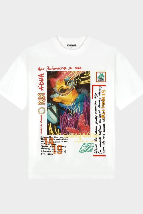 Stieglitz Weißes Erika Oversized T-Shirt