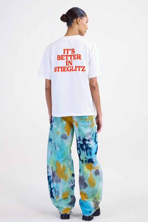 Stieglitz Weißes Branca reguläres T-Shirt