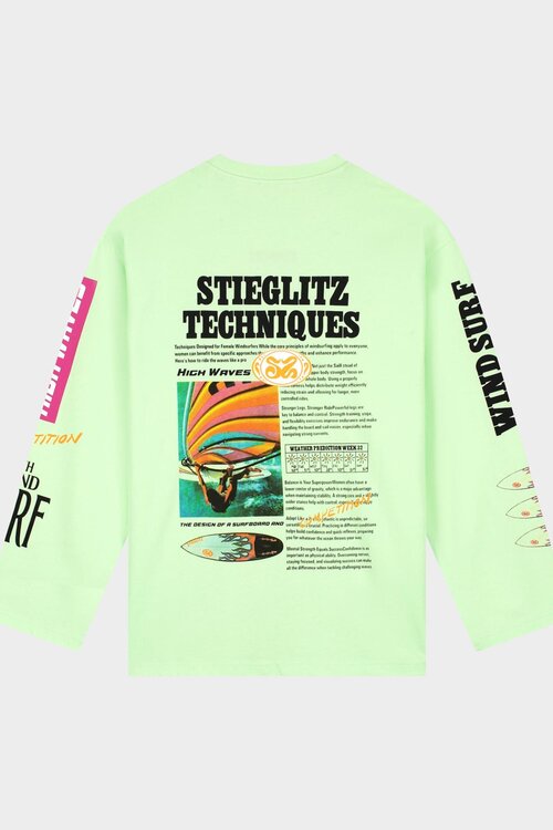 Stieglitz Grün Monica Wide Skate Langarmshirt