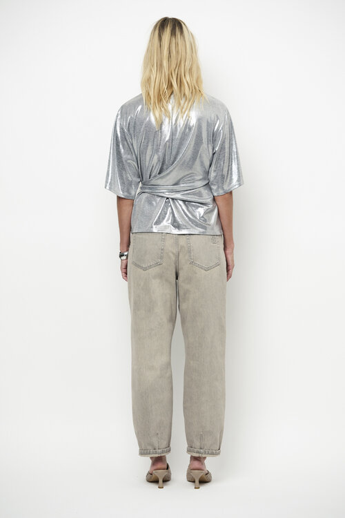 Dante 6 Silbernes Uxia Metallic Top