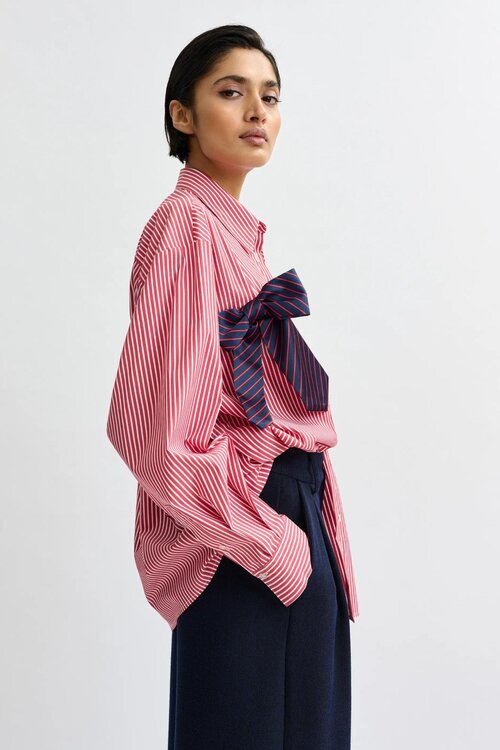 Essentiel Antwerp Rote Bluse Binden