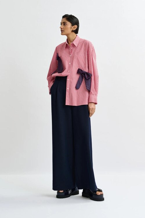 Essentiel Antwerp Rote Bluse Binden