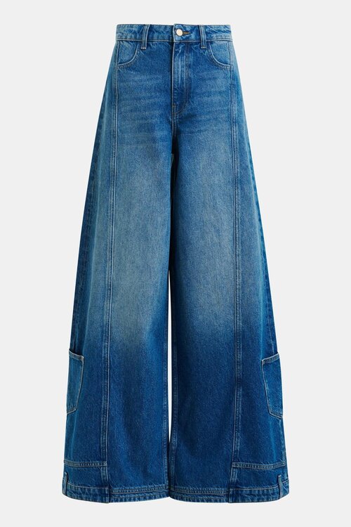 Essentiel Antwerp Blaue Jeans mit weitem Bein