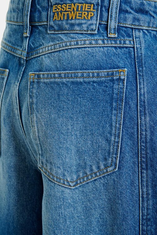 Essentiel Antwerp Blaue Jeans mit weitem Bein