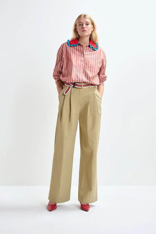 Essentiel Antwerp Camel Wide Leg Hose