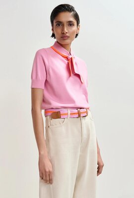 Essentiel Antwerp Rosa Kurzarm Pullover