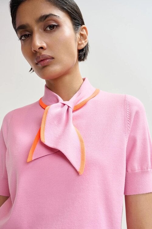 Essentiel Antwerp Rosa Kurzarm Pullover