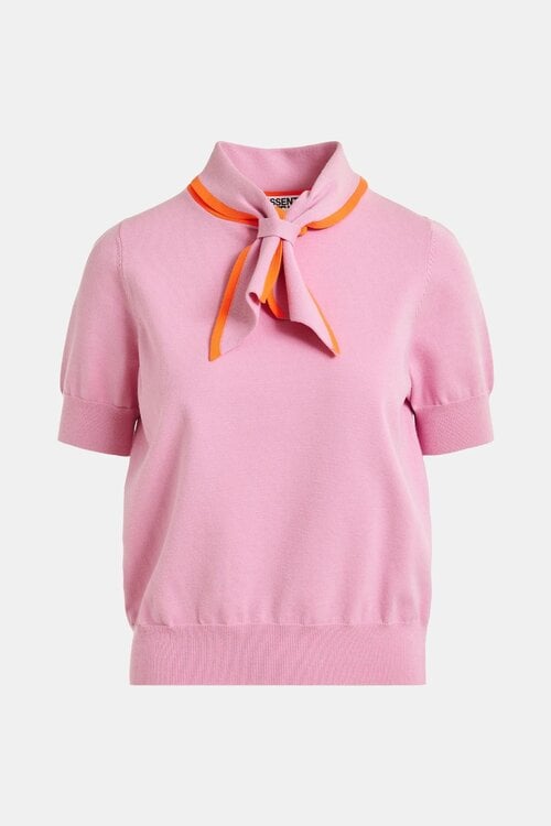 Essentiel Antwerp Rosa Kurzarm Pullover