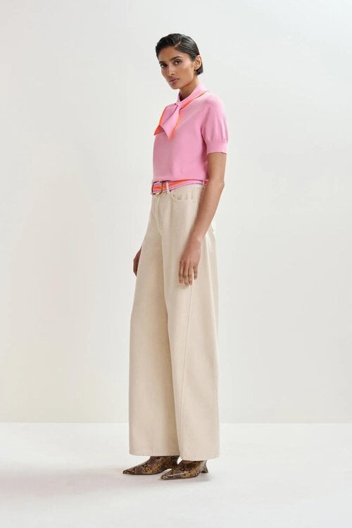 Essentiel Antwerp Rosa Kurzarm Pullover