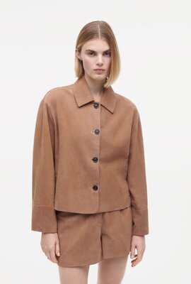 Studio AR by Arma Mousse Elaine Ziegenvelours Kurze Jacke