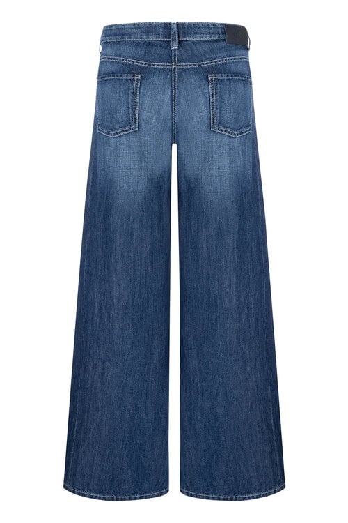 Cambio Dunkelblaue Palazzo-Jeans