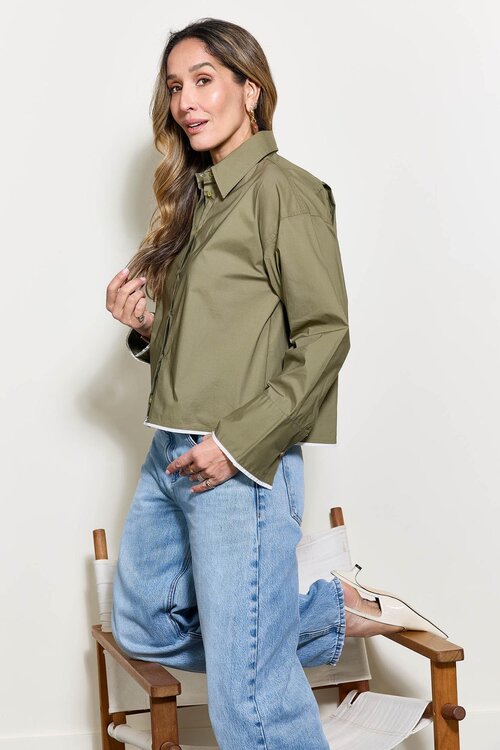 Coco Y Maria Khaki Bluse