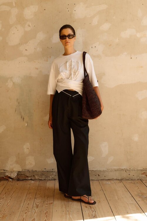 Club L'avenir Schwarze Hose