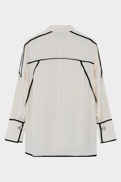 Day Birger et Mikkelsen Off White Crepe Bluse