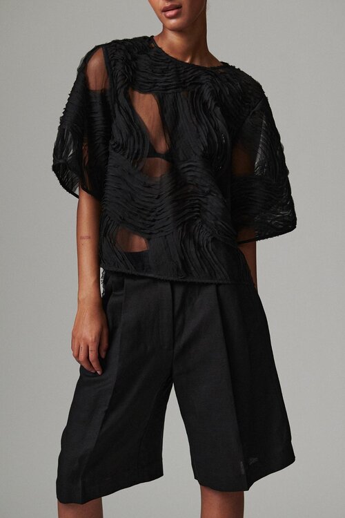 Day Birger et Mikkelsen Schwarze Bluse