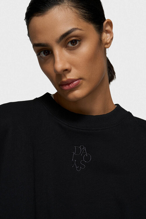 10Days Schwarzer Pullover Faltenwurf