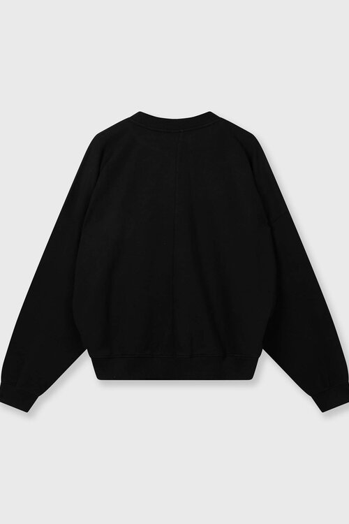 10Days Schwarzer Pullover Faltenwurf