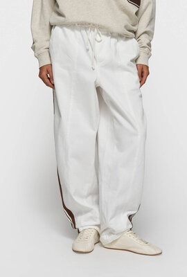 10Days Optic White weit zulaufende Hosen