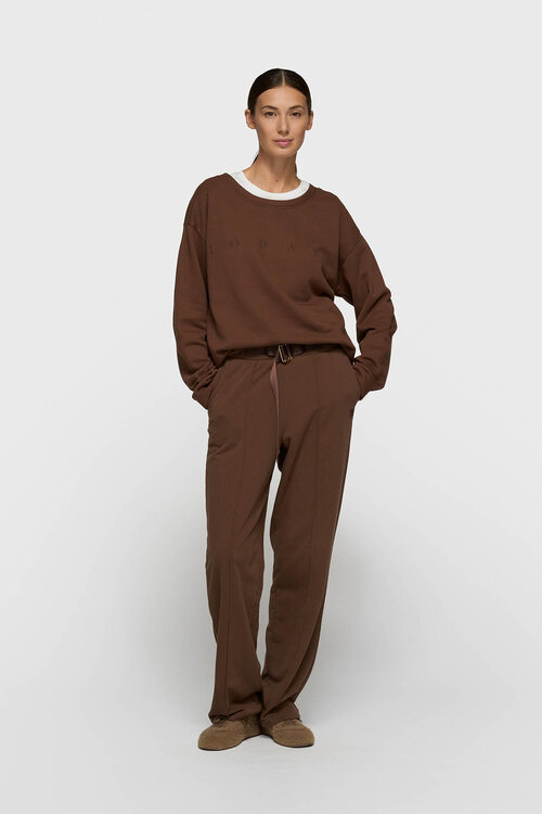 10Days Dunkler Trüffel sauberer Pullover Logo