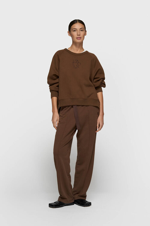 10Days Dunkler Trüffel asymmetrischer Pullover