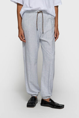 10Days Weiß Blau mittlere Joggerstreifen