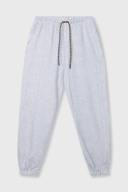 10Days Weiß Blau mittlere Joggerstreifen