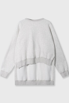 10Days Soft White Melee asymmetrischer Pullover