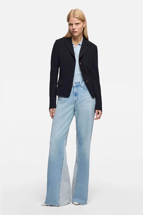 7 For All Mankind Light Blue Panel Lotta Seabreeze