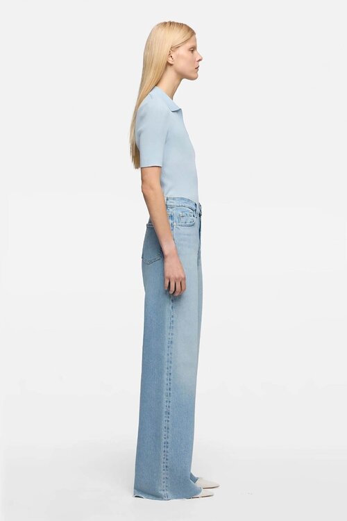 7 For All Mankind Light Blue Panel Lotta Seabreeze