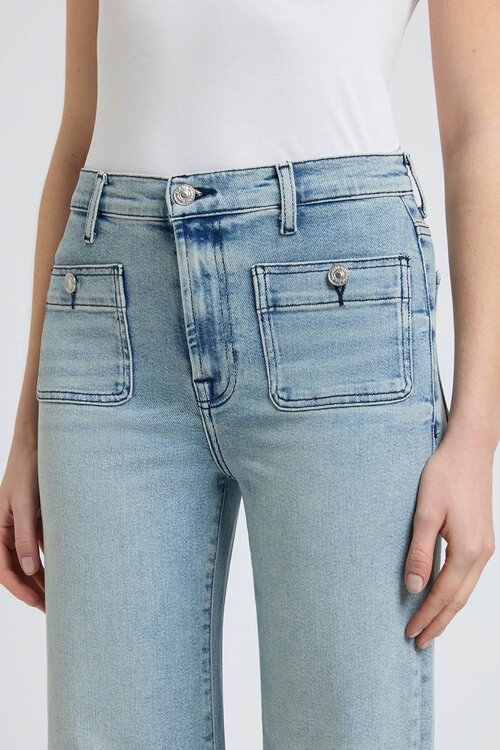 7 For All Mankind Hellblaue Jeans Moderner Dojo