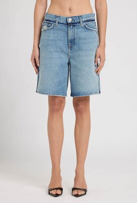 7 For All Mankind Light Blue Lola Shorts