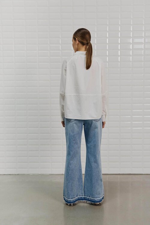 WITHBLACK Weiße Bluse