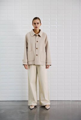 WITHBLACK Taupe Wolljacke