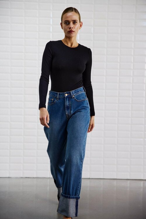 WITHBLACK Schwarzes Hemd LS