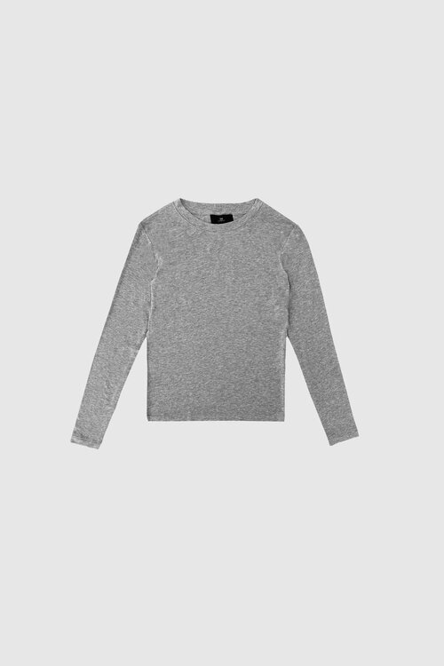 WITHBLACK Graumeliertes Langarmshirt